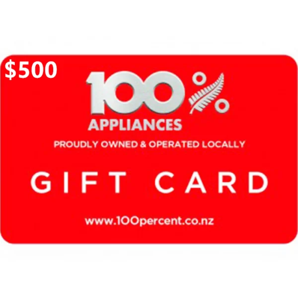 100% Appliance $500 NZD Physical Gift Card (Express Delivery)