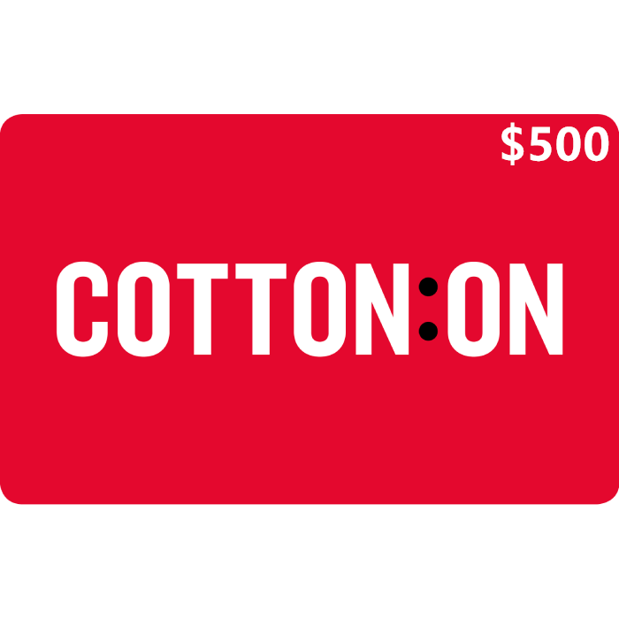 Cotton-On-500-NZD-Digital-Gift-Cards-Email-Delivery Cotton On 500 NZD Digital Gift Cards Email Delivery
