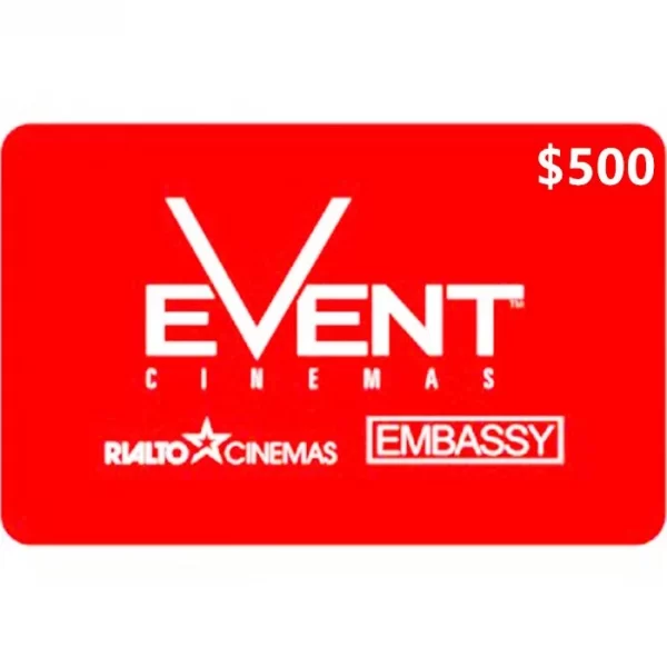 EVENT Cinemas $500 NZD Physical Gift Card (Express Delivery) - Image 3