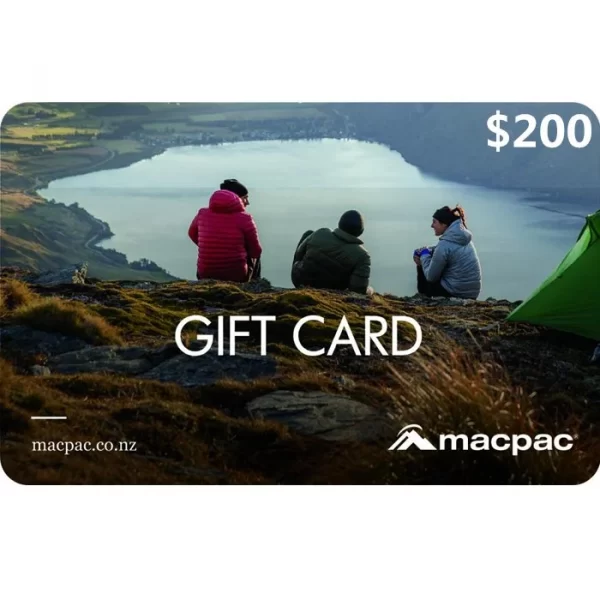 Macpac $200 NZD Physical Gift Card (Express Delivery)