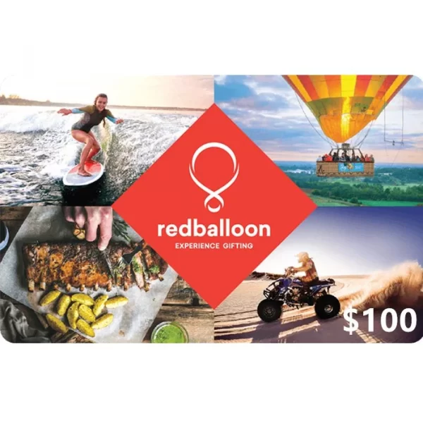 RedBalloon $100 NZD Physical Gift Cards (Express Delivery)