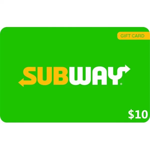 Subway $10 NZD Physical Gift Card (Express Delivery)