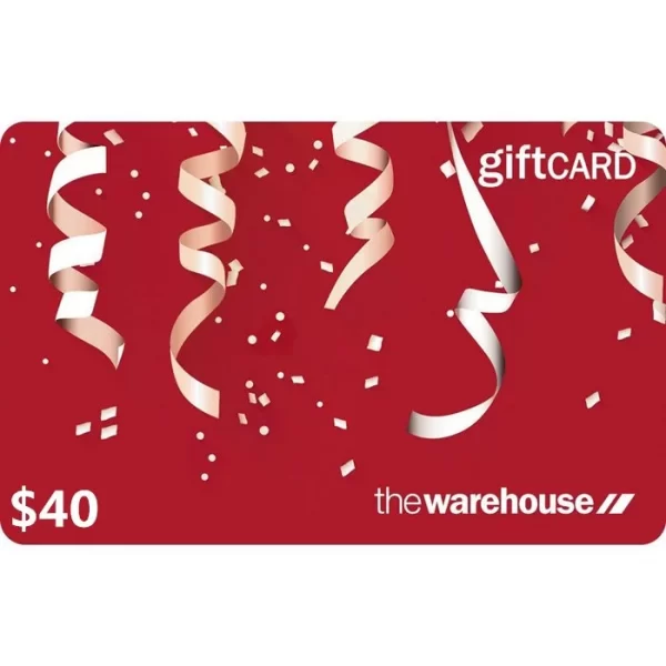 The Warehouse $40 NZD Physical Gift Card (Express Delivery)