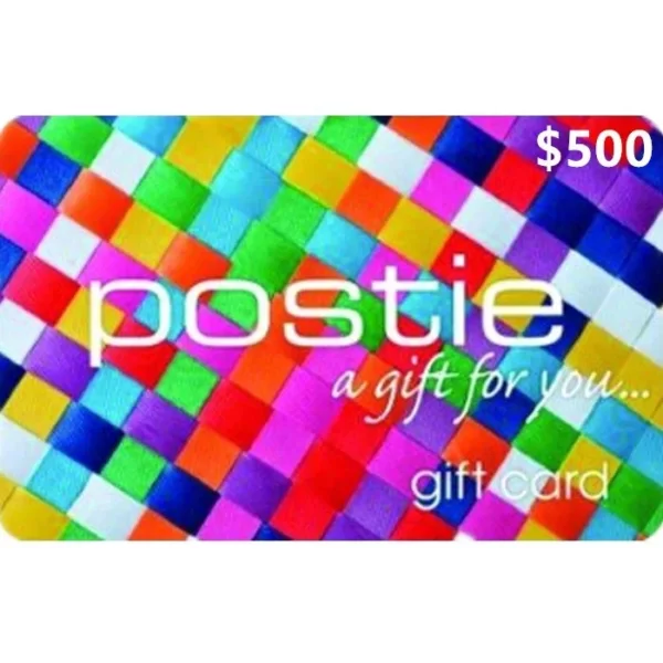 Postie $500 NZD Physical Gift Card (Express Delivery)