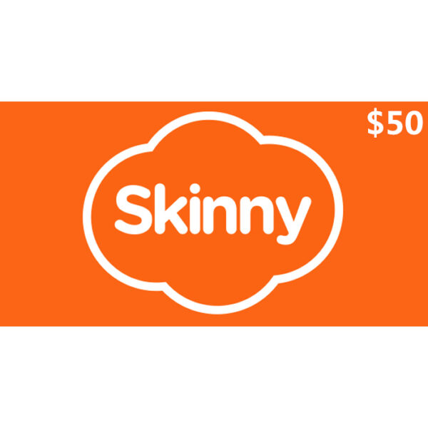 Skinny Mobile $50 NZD Prepay Digital Top Up Vouchers (Email Delivery)